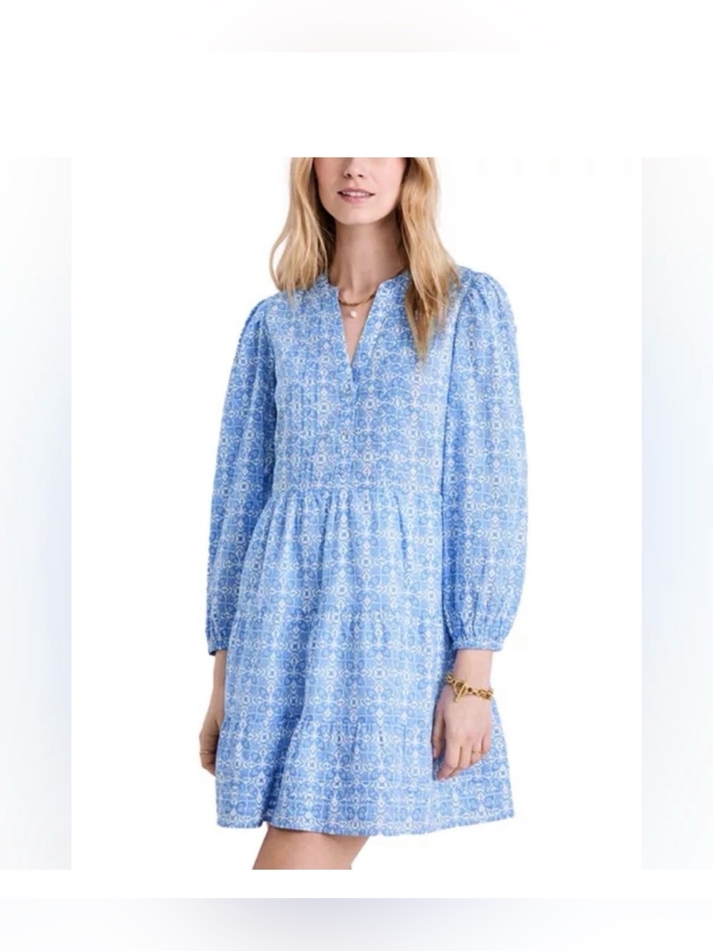 Vineyard Vines Tiered Mini Dress in Cora Print| Size: XXL (18)